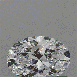 Lab Created Diamond 0.34 Carats, Oval with  Cut, D Color, VS1 Clarity and Certified by IGI
