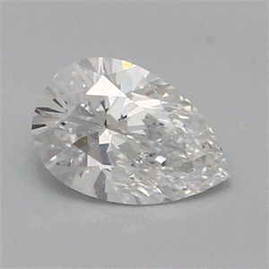Diamante creado en laboratorio de 0.31 quilates, De pera Muy buen, Color E, claridad SI2 y certificado por IGI