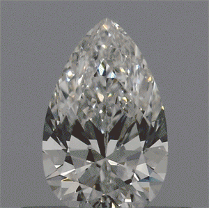 Lab Created Diamond 0.33 Carats, Pear with  Cut, H Color, IF Clarity and Certified by IGI