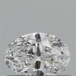 Lab Created Diamond 0.30 Carats, Oval with  Cut, D Color, VVS2 Clarity and Certified by IGI