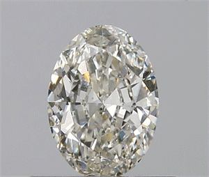 0.50 Carats, Oval J Color, VS2 Clarity and Certified by GIA