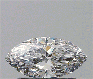 0.54 Carats, Marquise D Color, SI2 Clarity and Certified by GIA