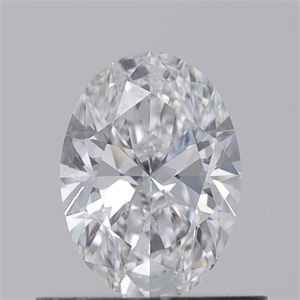 Lab Created Diamond 0.57 Carats, Oval with  Cut, D Color, VVS2 Clarity and Certified by IGI