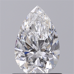 Lab Created Diamond 0.66 Carats, Pear with  Cut, E Color, VVS2 Clarity and Certified by IGI