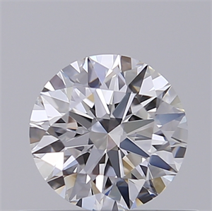 Lab Created Diamond 0.52 Carats, Round with Ideal Cut, E Color, VVS2 Clarity and Certified by IGI