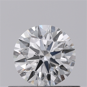 Lab Created Diamond 0.52 Carats, Round with Ideal Cut, G Color, VS1 Clarity and Certified by IGI