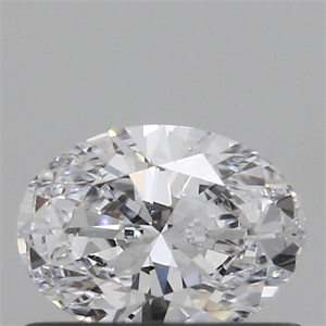 Lab Created Diamond 0.39 Carats, Oval with  Cut, E Color, VS2 Clarity and Certified by IGI