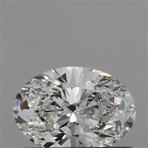 Lab Created Diamond 0.39 Carats, Oval with  Cut, F Color, VS2 Clarity and Certified by IGI