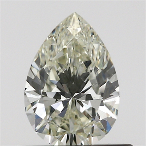 Diamante creado en laboratorio de 0.43 quilates, De pera Excelente, Color J, claridad VS2 y certificado por IGI