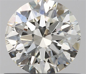 0.70 Carats, Round with Excellent Cut, J Color, SI2 Clarity and Certified by GIA