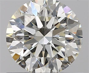 0.71 Carats, Round with Excellent Cut, K Color, VS1 Clarity and Certified by GIA