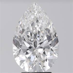 Foto Del inventario de diamantes de laboratorio, 4.29 quilates, De pera , Color F, claridad VVS2 y certificado IGI de