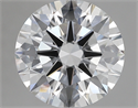 Lab Created Diamond 3.31 Carats, Round with Excellent Cut, F Color, VS1 Clarity and Certified by GIA
