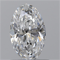 0.80 Carats, Oval D Color, I1 Clarity and Certified by GIA