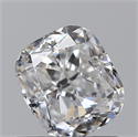 0.70 Carats, Cushion D Color, VVS1 Clarity and Certified by GIA