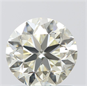 0.80 Carats, Round with Very Good Cut, N Color, IF Clarity and Certified by GIA