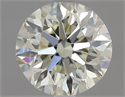 0.80 Carats, Round with Excellent Cut, M Color, IF Clarity and Certified by GIA