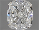 0.70 Carats, Cushion H Color, IF Clarity and Certified by GIA