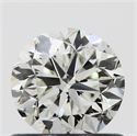 0.70 Carats, Round with Good Cut, I Color, IF Clarity and Certified by GIA