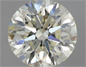 0.83 Carats, Round with Excellent Cut, L Color, IF Clarity and Certified by GIA
