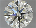0.70 Carats, Round with Very Good Cut, N Color, VVS1 Clarity and Certified by GIA