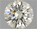 0.77 Carats, Round with Excellent Cut, N Color, VVS1 Clarity and Certified by GIA