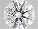 Lab Created Diamond 3.30 Carats, Round with excellent Cut, F Color, vs1 Clarity and Certified by GIA
