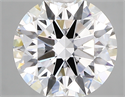 Lab Created Diamond 3.28 Carats, Round with excellent Cut, F Color, vs1 Clarity and Certified by GIA