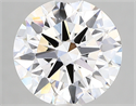 Lab Created Diamond 3.27 Carats, Round with excellent Cut, F Color, vs1 Clarity and Certified by GIA