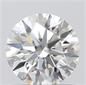 0.76 Carats, Round with Excellent Cut, E Color, VVS1 Clarity and Certified by GIA