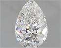 0.71 Carats, Pear E Color, IF Clarity and Certified by GIA