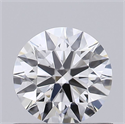 Lab Created Diamond 0.70 Carats, Round with Ideal Cut, E Color, VVS2 Clarity and Certified by IGI