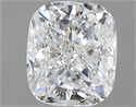 0.71 Carats, Cushion F Color, VS2 Clarity and Certified by GIA