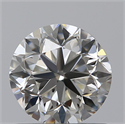 0.90 Carats, Round with Good Cut, H Color, IF Clarity and Certified by GIA
