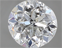 1.00 Carats, Round with Fair Cut, H Color, I1 Clarity and Certified by GIA
