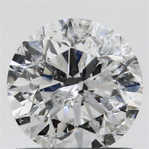 Picture of 0.90 Carats, Round with Good Cut, E Color, I2 Clarity and Certified by GIA