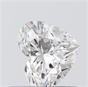 0.43 Carats, Heart E Color, IF Clarity and Certified by GIA