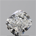 0.90 Carats, Cushion G Color, VVS1 Clarity and Certified by GIA