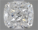 0.90 Carats, Cushion E Color, SI1 Clarity and Certified by GIA
