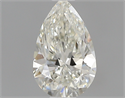 0.43 Carats, Pear J Color, SI1 Clarity and Certified by GIA