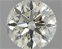 0.85 Carats, Round with Excellent Cut, M Color, VVS1 Clarity and Certified by GIA