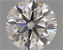 0.48 Carats, Round with Excellent Cut, J Color, VVS1 Clarity and Certified by GIA