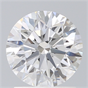 Lab Created Diamond 1.60 Carats, Round with Excellent Cut, D Color, VS1 Clarity and Certified by IGI