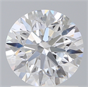 Lab Created Diamond 1.24 Carats, Round with Excellent Cut, D Color, VVS2 Clarity and Certified by IGI