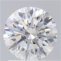 Lab Created Diamond 1.63 Carats, Round with Excellent Cut, D Color, VS2 Clarity and Certified by IGI