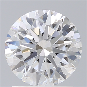 Picture of Lab Created Diamond 1.63 Carats, Round with Excellent Cut, D Color, VS2 Clarity and Certified by IGI