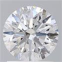 Lab Created Diamond 1.43 Carats, Round with Excellent Cut, D Color, VS1 Clarity and Certified by IGI