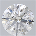 Lab Created Diamond 1.71 Carats, Round with Excellent Cut, E Color, VS1 Clarity and Certified by IGI