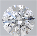 Lab Created Diamond 1.66 Carats, Round with Excellent Cut, E Color, VVS2 Clarity and Certified by IGI