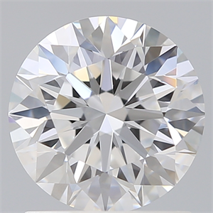Picture of Lab Created Diamond 1.41 Carats, Round with Excellent Cut, D Color, VS1 Clarity and Certified by IGI
